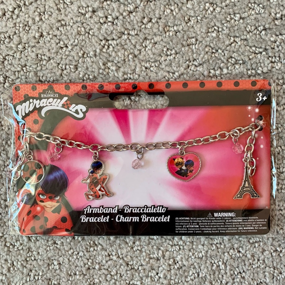 Miraculous Ladybug Charm Bracelet